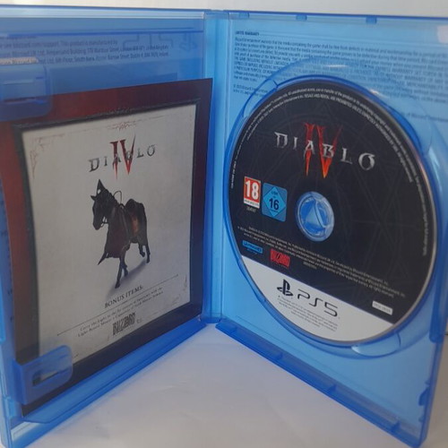 Diablo IV PS5 like new, English edition, scratch-free