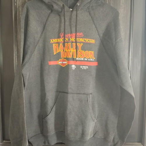 Harley Davidson hoodie vintage 80's used, black, size L