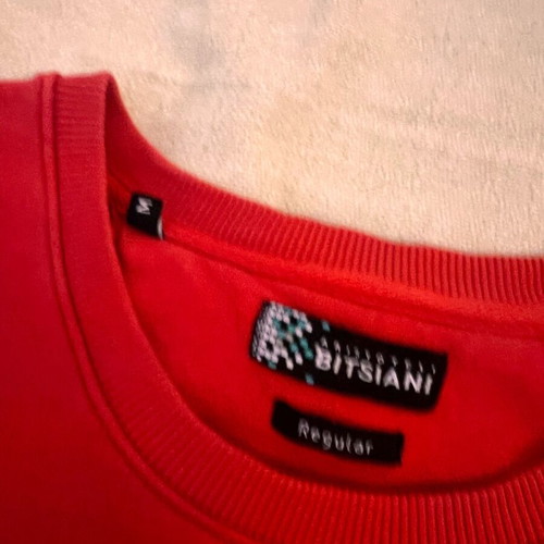 Bitsiani short-sleeve t-shirt like new, red, size M