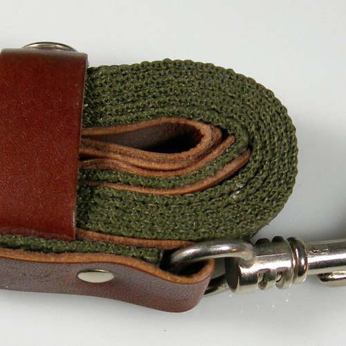 Waterproof reinforced dog leash with metal hook