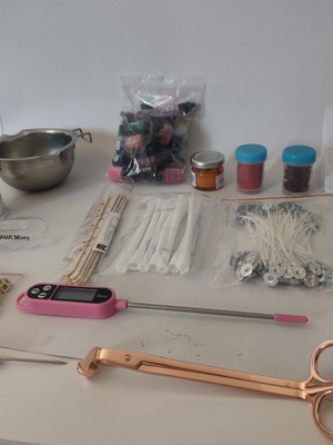 Candle Making Kit like new with tools and materials