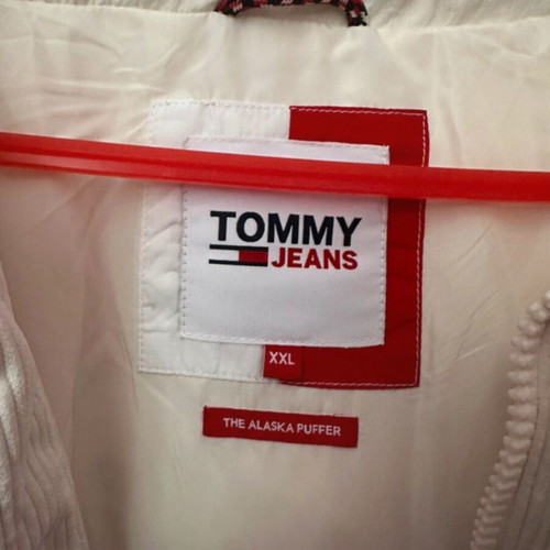 Tommy Jeans Alaska Puffer Jacket, white, XXL, detachable hood