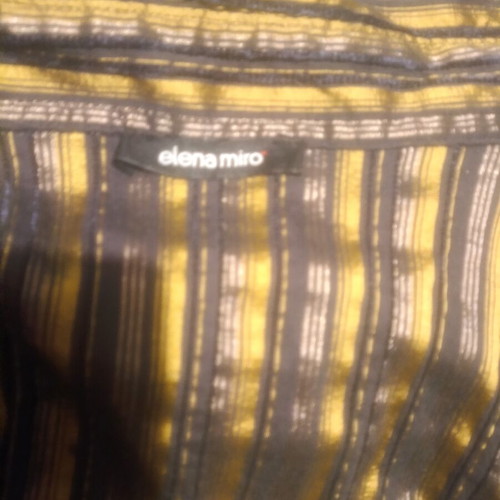 Elena Miro shirt like new, black and gold, special occasions