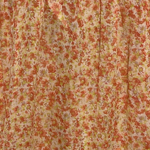 Zara transparent floral shirt size M like new, orange colorful
