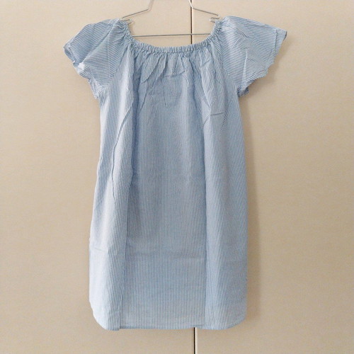 Zara mini striped dress light blue like -  4,00 - Vendora.cy