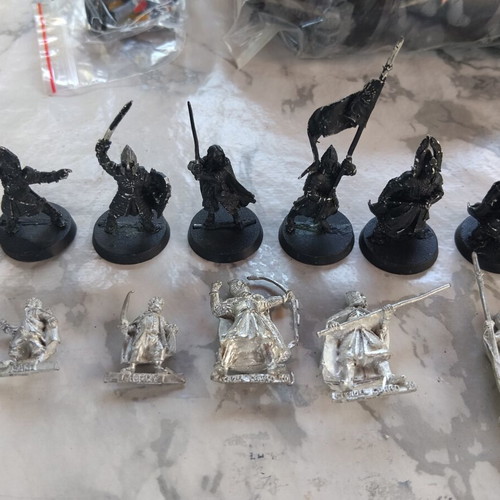 Lord of the Rings metal miniatures used