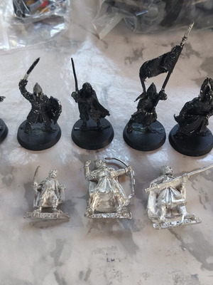 Lord of the Rings metal miniatures used