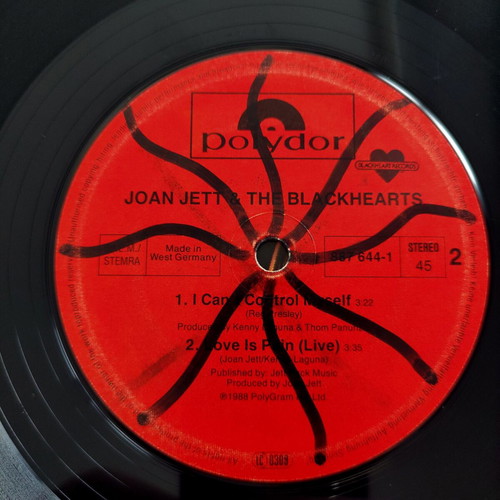 Joan Jett & The Blackhearts I Hate Myself For Loving You 12'' Maxi Single used