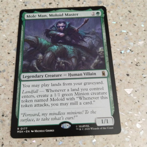 Magic the Gathering Mole Man, Moloid Master card
