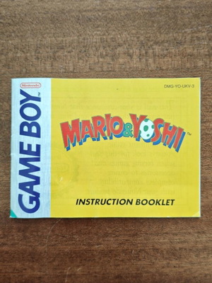 Game Boy Mario & Yoshi manual used