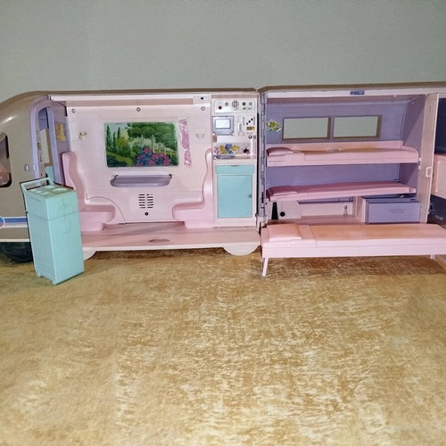 Barbie train used