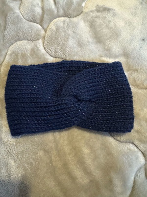 Hairband blue with silver thread like new