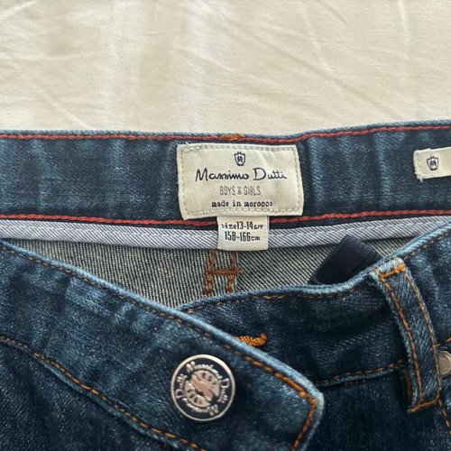 Massimo Dutti boys' straight slim fit jeans, blue