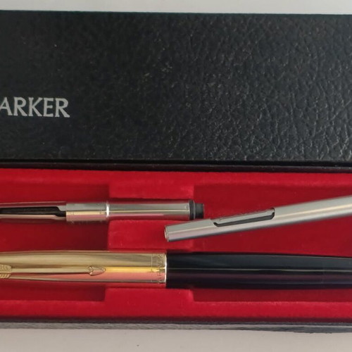 Parker 51 fountain pen used, rolled-gold cap, 14-karat nib, not working