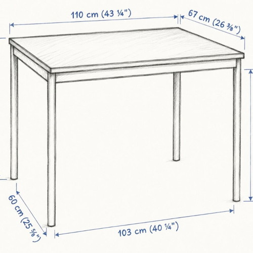 Dining table with chairs