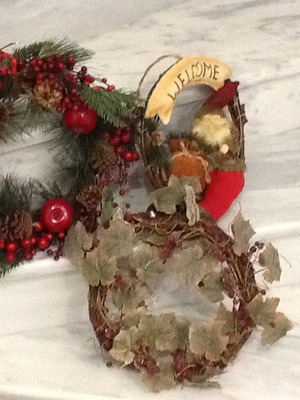 Christmas wreaths like new, pack of 3 pieces