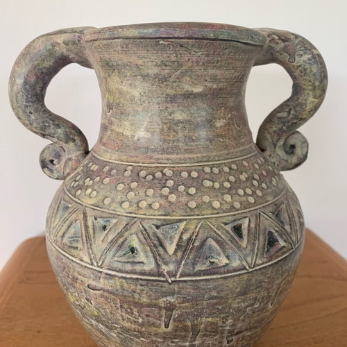 Vintage ceramic decorative amphora vase like new