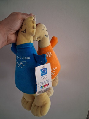 Phoebus and Athena Olympic Games 2004 collectible mascots new