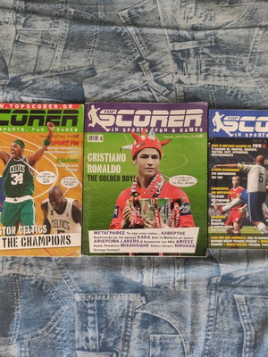 Top Scorer sports magazines pack of 3, like new, collectible