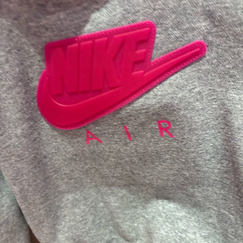 Nike cropped hoodie for girls like new, gray and pink