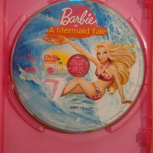 Barbie 4 DVD collectible cases, dubbed animation