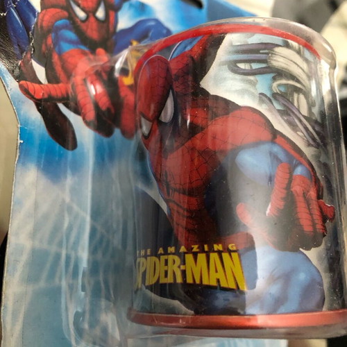 Spider-Man school set with pencil, ruler, sharpener, eraser and sharpener new