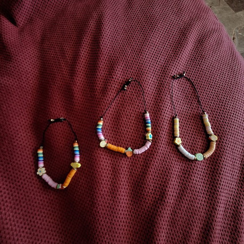 Set of 3 handmade beaded bracelets