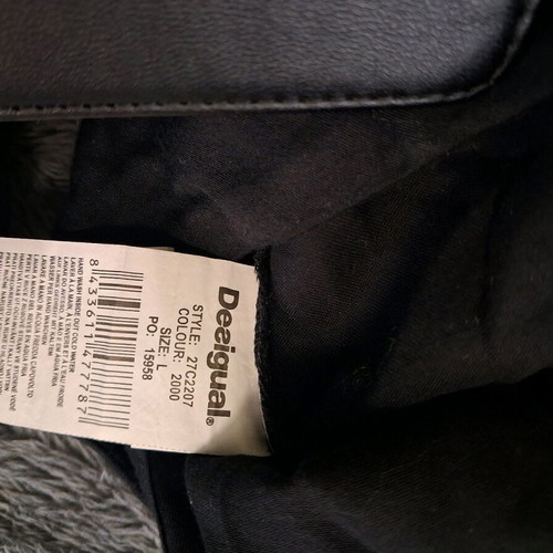 Desigual black shirt size L like new 100% cotton