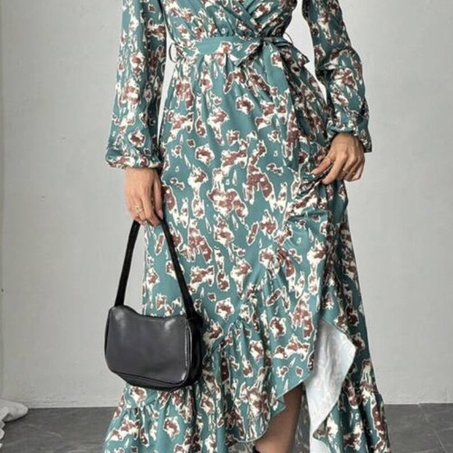 Maxi dress new, turquoise, S/M for spring and autumn