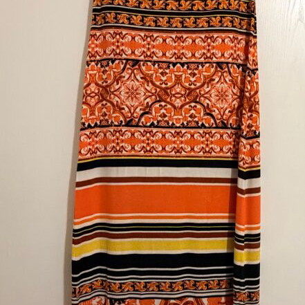 Hale Bob Women's Maxi Strapless Dress M, like new, multicolor