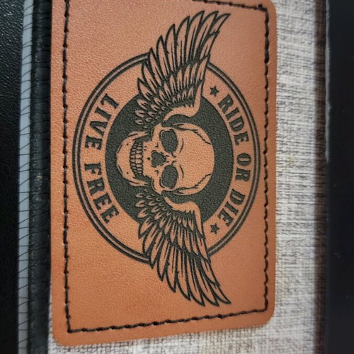 Leather patch skull Ride or Die new