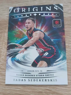 Tadas Sedekerskis Baskonia 2025-26 Panini Euroleague Origins card