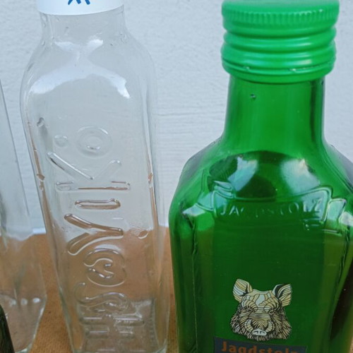 Set of 5 small bottles used