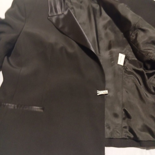 Anna Riska Glamour evening jacket Large used, black with satin details