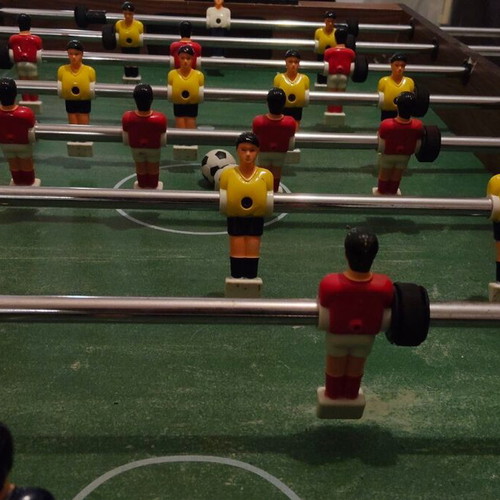 Foosball and Mini Billiards used, set of 2 games