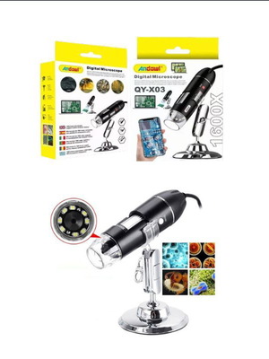 Andowl Digital USB Monocular Microscope 1600x QY-X03 New