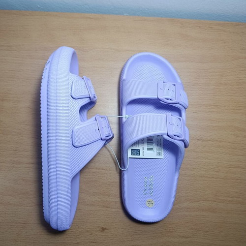 Ocean Addicts slippers with double strap, lilac