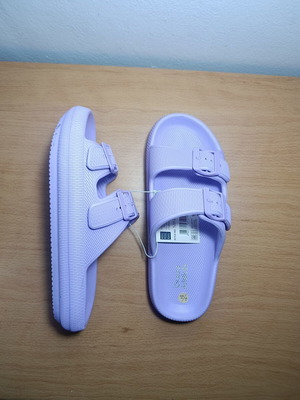 Ocean Addicts slippers with double strap, lilac