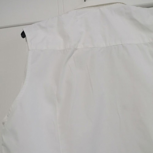 Edward Jeans sleeveless cotton shirt L used, white