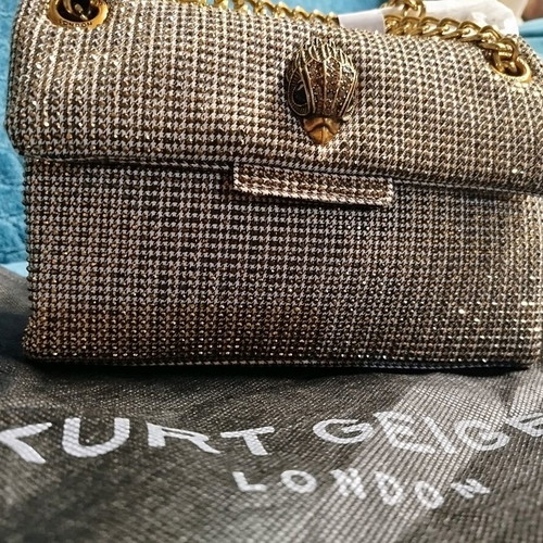 Kurt Geiger Kensington handbag like new, gold color