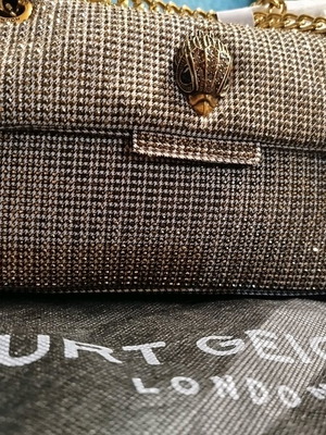 Kurt Geiger Kensington handbag like new, gold color