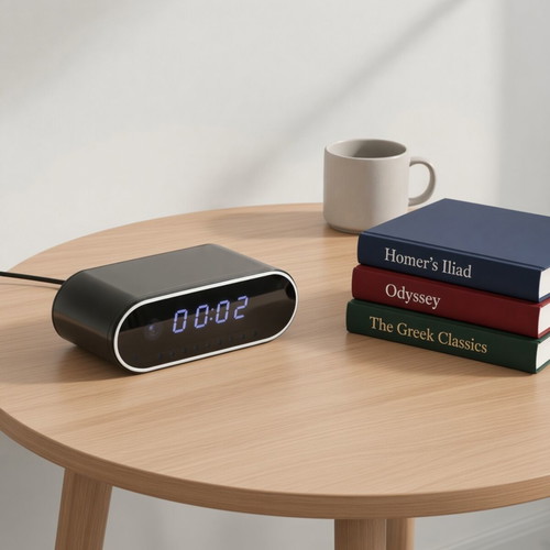 ULar 2-in-1 alarm clock with HD WiFi camera