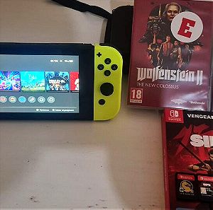 Nintendo switch + games + accessories + extra controller