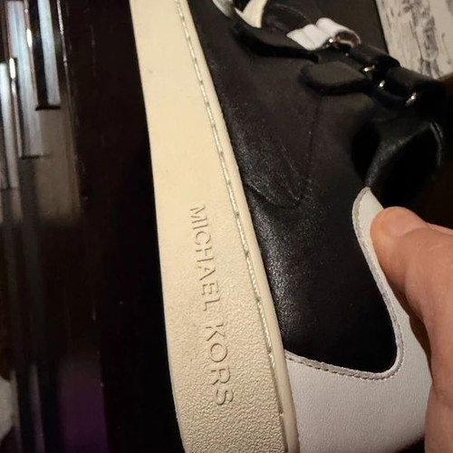 Michael Kors women's sneakers used, black and white, size 38