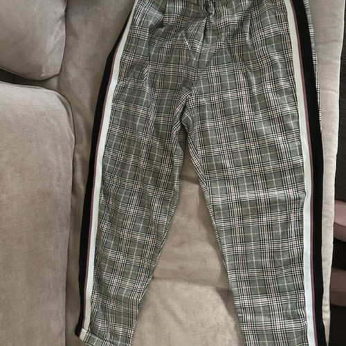 Pink Woman pants size M 38 10 like new, black and gray