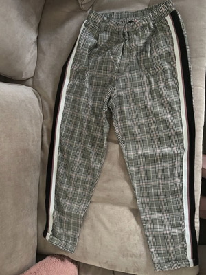 Pink Woman pants size M 38 10 like new, black and gray