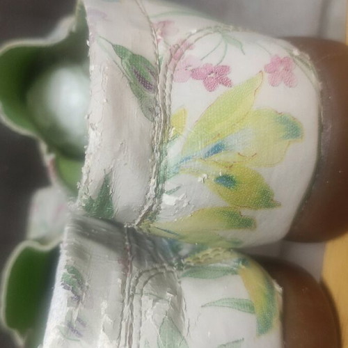 Naturelle floral leather shoes like new, size 37-38