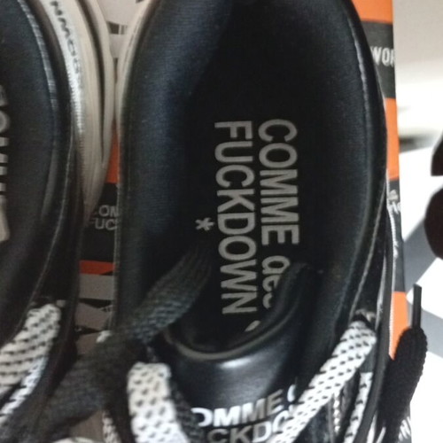 Come des FUCKDOWN* sneakers new, black and silver, size 42