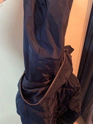 Children's jacket new, blue, with hood large