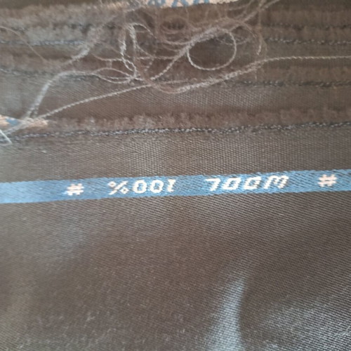 Wool fabric khaki 100% new